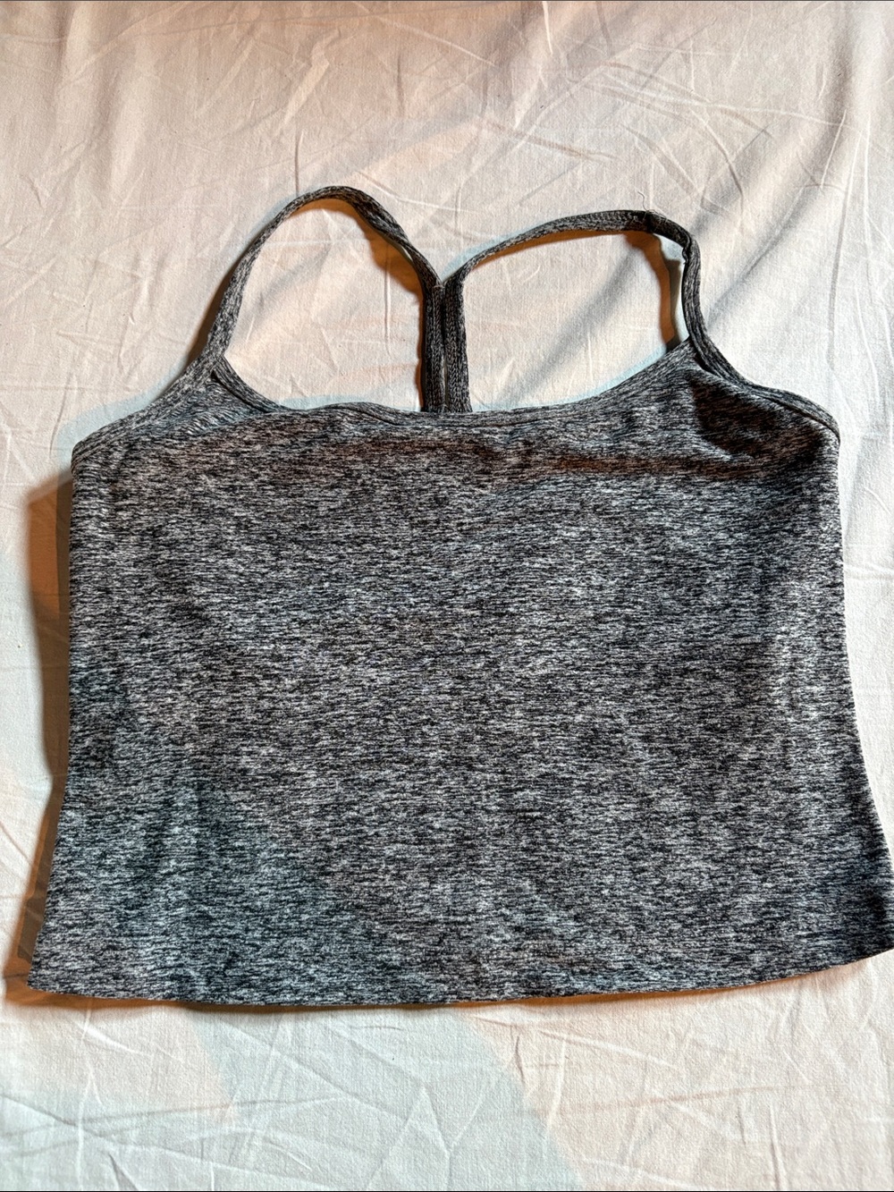 Beyond Yoga Women's Grey Heather Racerback Tank Top